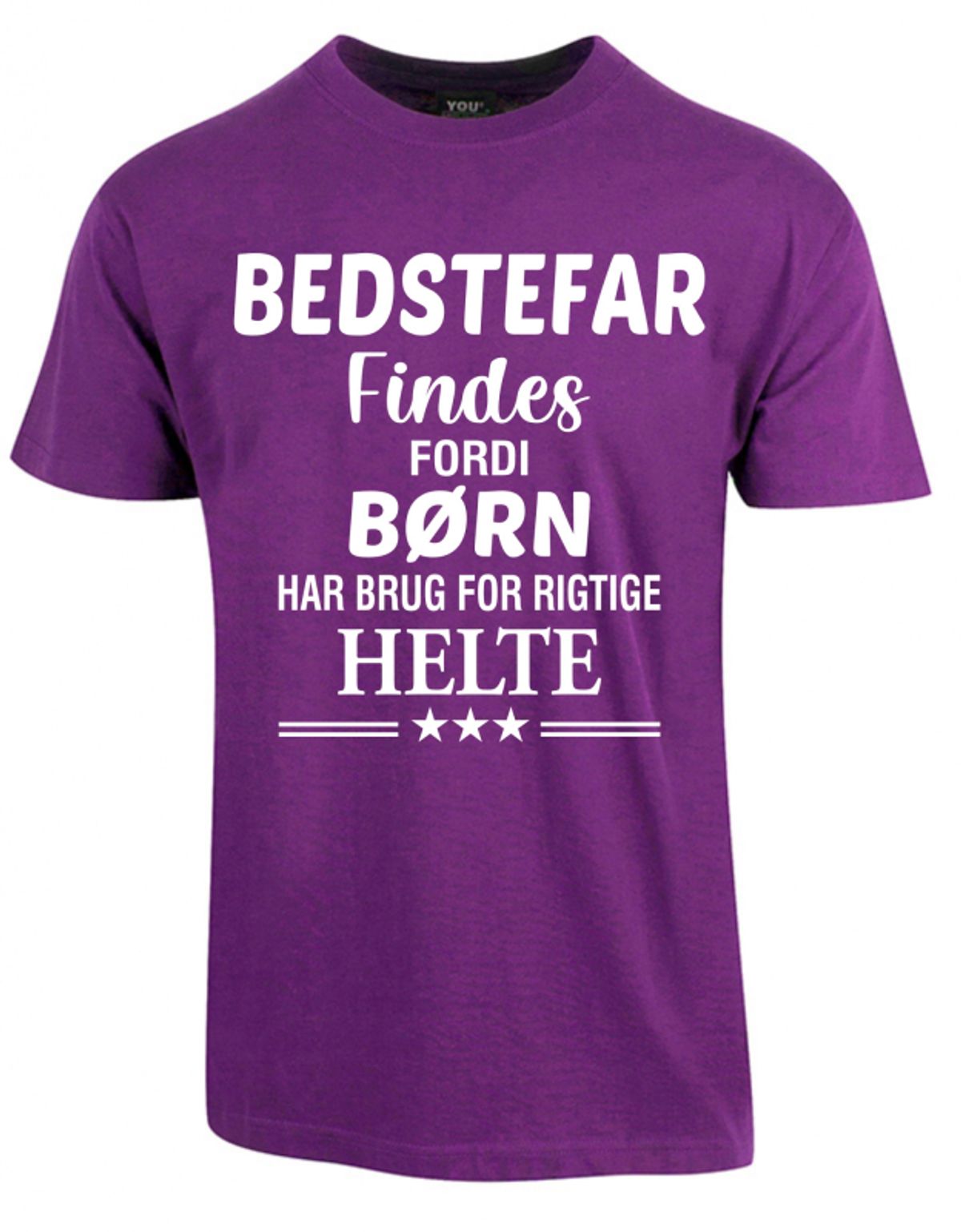 Bedstefar findes fars dag t-shirt - Lilla