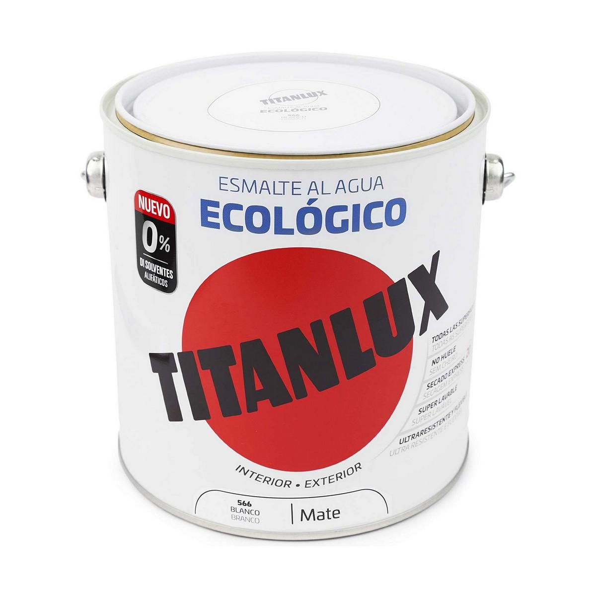 Behandling Titanlux 02t056625 Base lak I vand Hvid 2,5 L 2,5 L