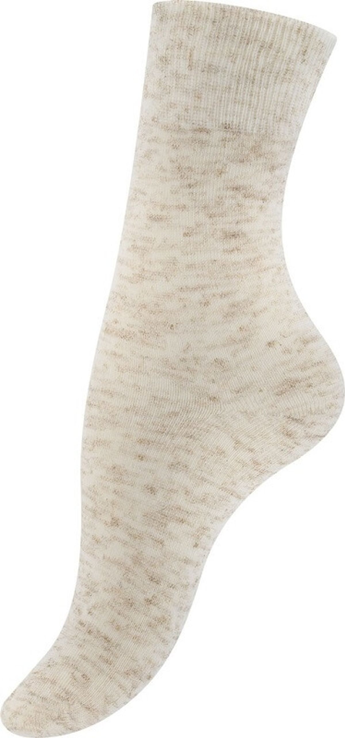 Beige Damestrømper Med Soft Top- 3-Pak - Str. 35-38