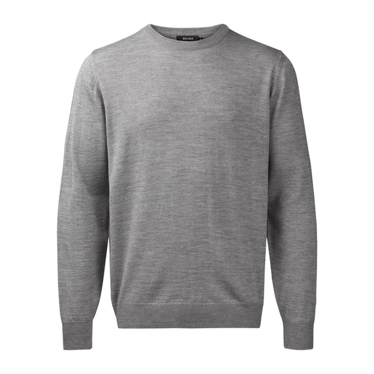 Belika Pullover - Rund Hals - Grey Melange