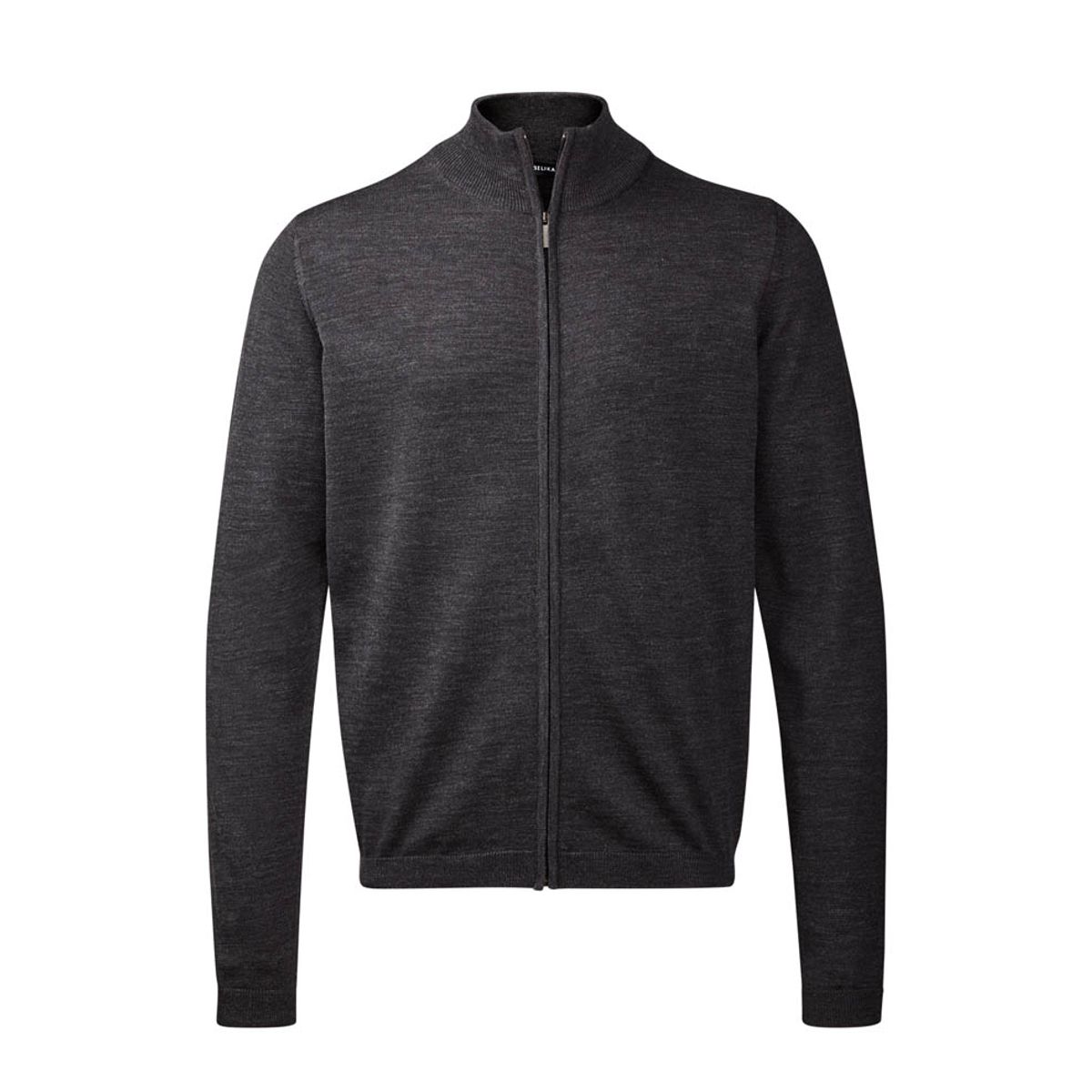 Belika Zip-cardigan - Dark Charcoal Melange