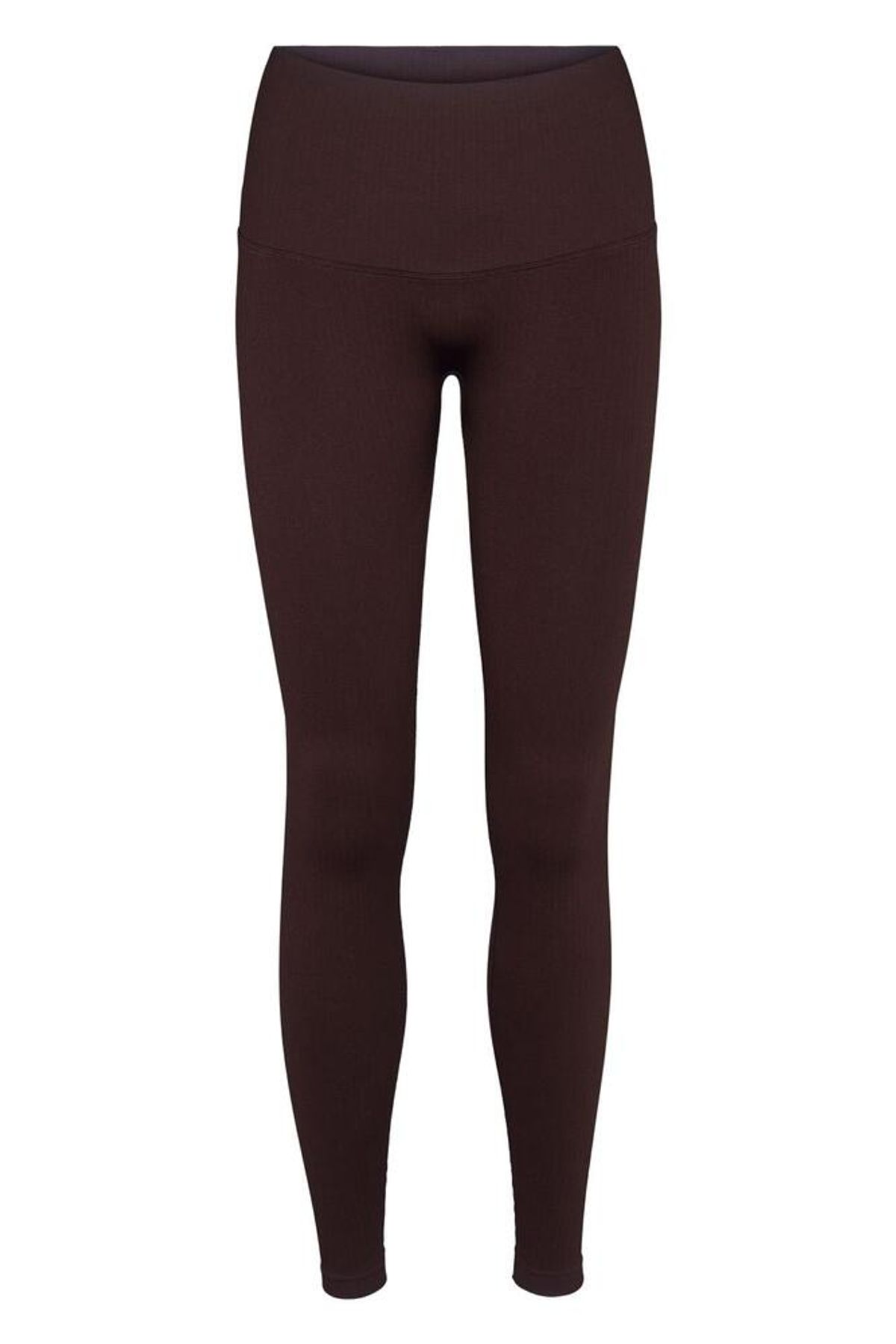 Bella Beluga Seamless Ribbed Tights, Chocolate