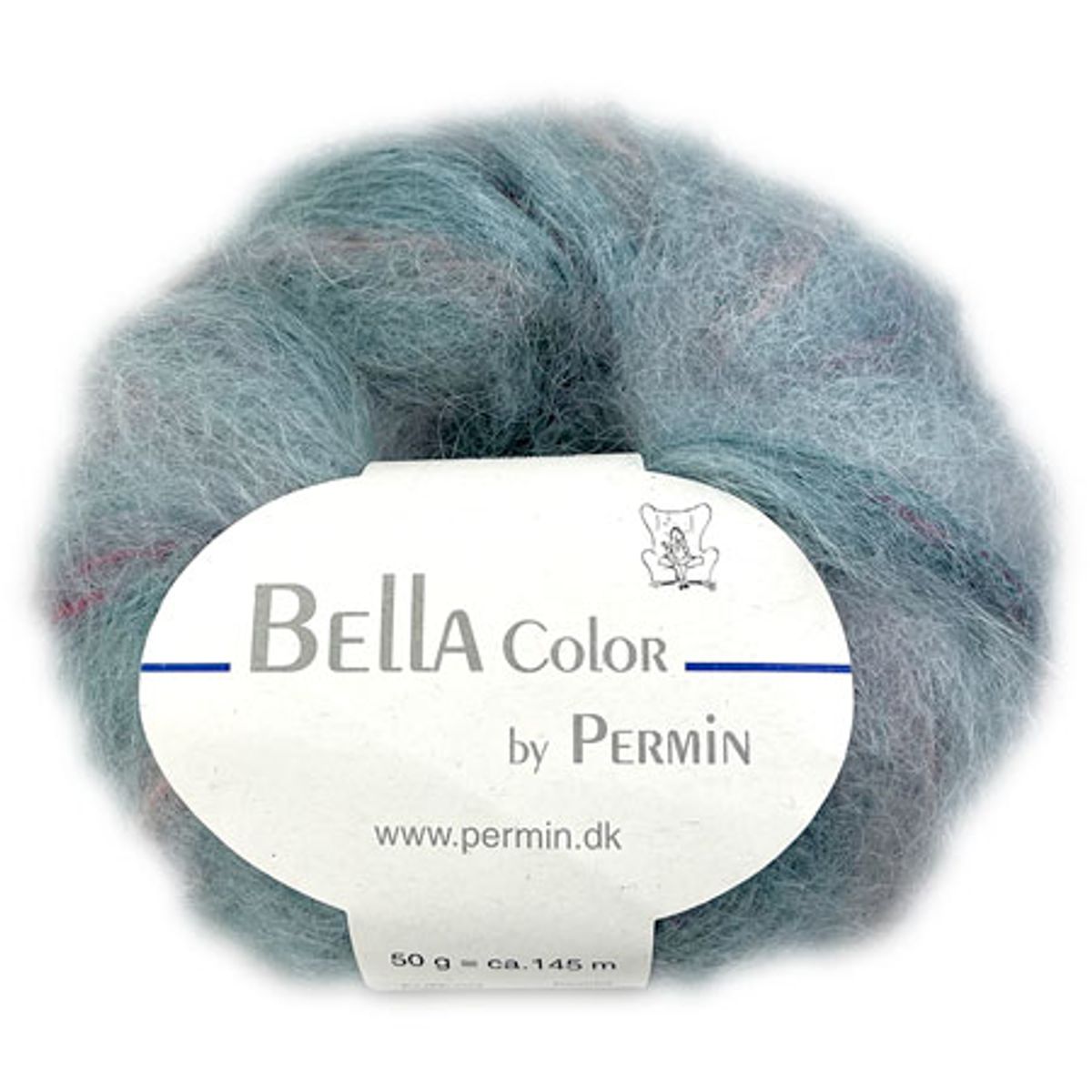 Bella Permin garn - Mohairgarn med uldgarn & polyamid - fv 883168 Color Patina