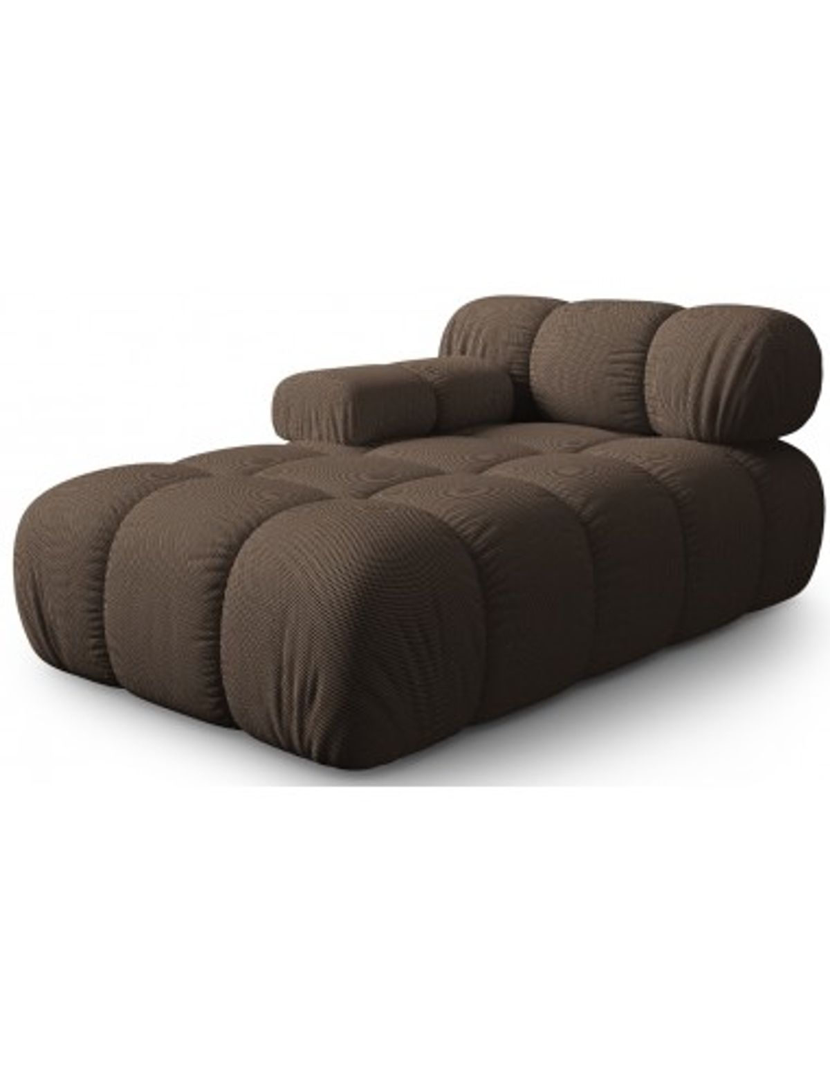 Bellis venstrevendt daybed i 3D polyester B155 cm - Brun