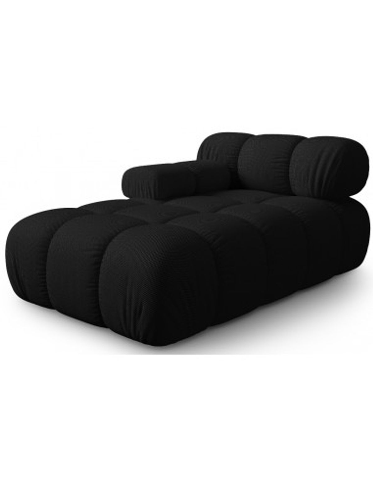 Bellis venstrevendt daybed i 3D polyester B155 cm - Sort