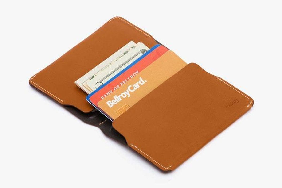 Bellroy Card Holder, visitkort etui, caramel