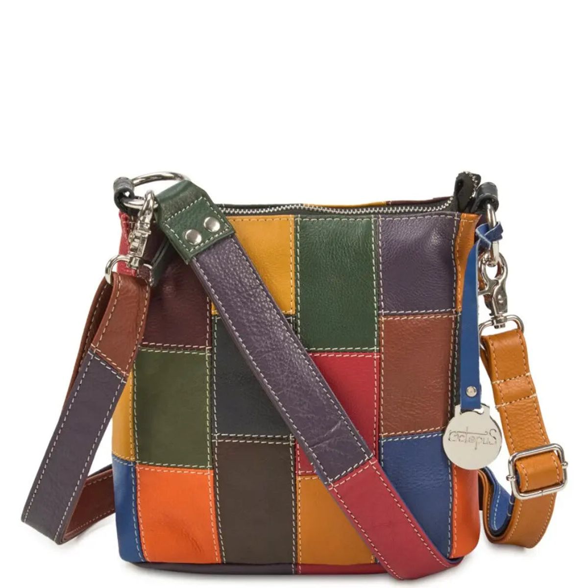 BEMÆRK: Kollektionsprøve. Style Olanda i smuk multifarve. Superfed slingbag til skulder og crossbody