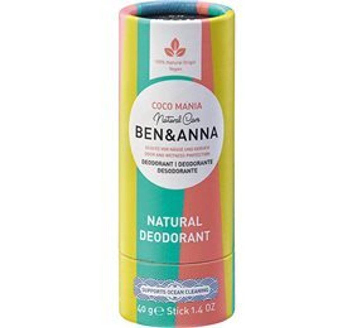 Ben & Anna Deodorant - Coco Mania, 40g.