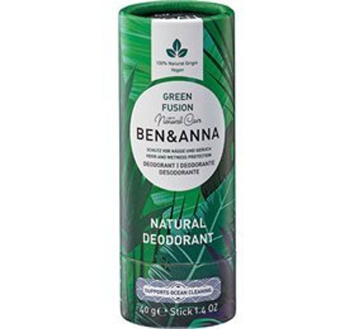 Ben & Anna Deodorant - Green Fusion, 40g.