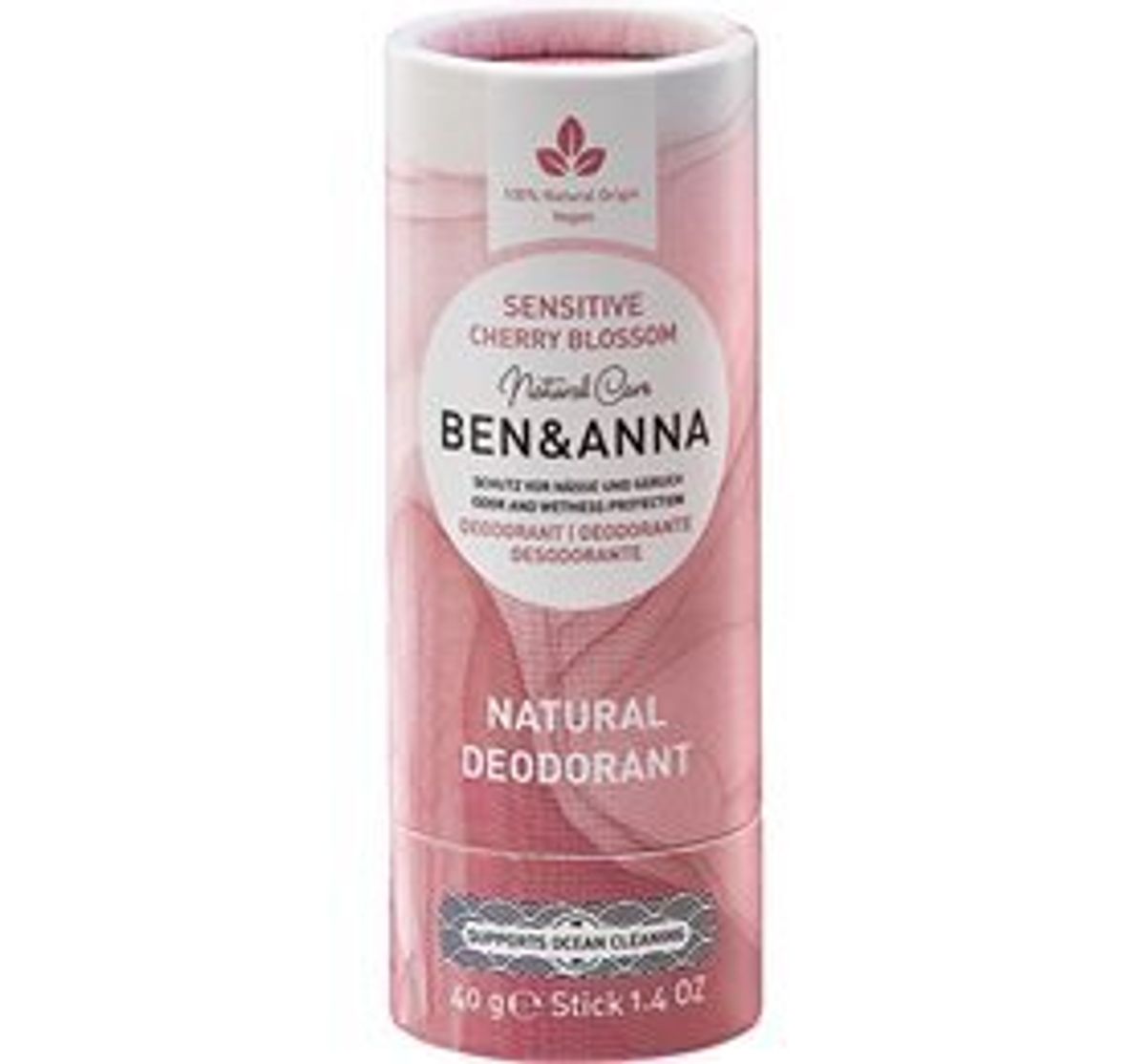 Ben & Anna Deodorant - Sensitive - Cherry Blossom, 40g.