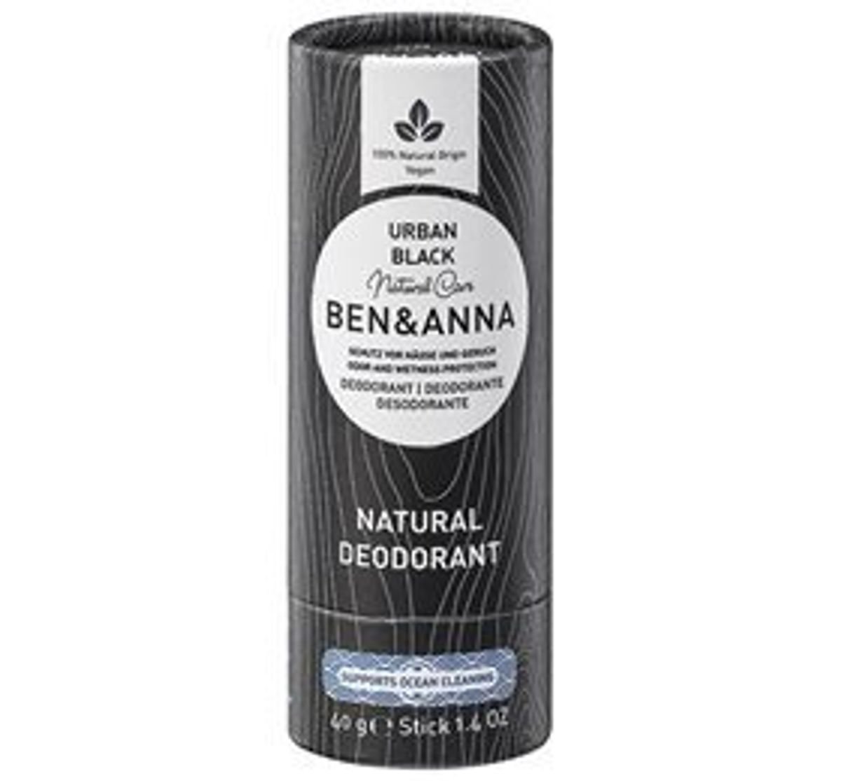 Ben&Anna Deodorant - Urban Black, 40g.