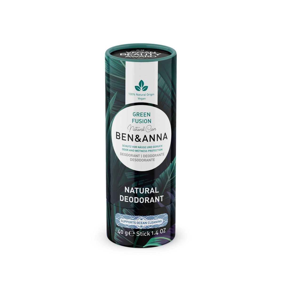 BEN & ANNA - NATURLIG DEODORANT STICK - GREEN FUSION - deodorant - BEN & ANNA - StudioBuus