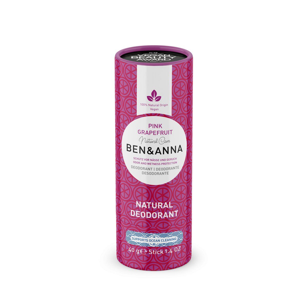 BEN & ANNA - NATURLIG DEODORANT STICK - PINK GRAPEFRUIT - deodorant - BEN & ANNA - StudioBuus