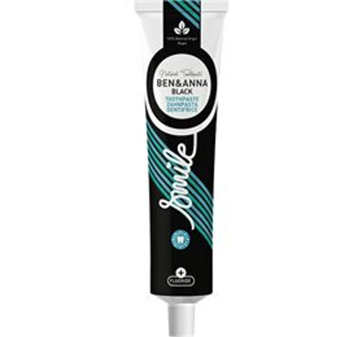 Ben & Anna Toothpaste Black + Fluoride, 75ml.