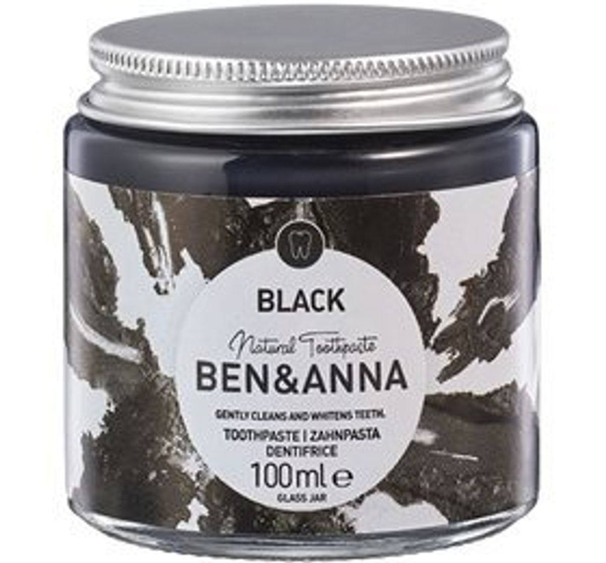 Ben & Anna Toothpaste Black - Fluoride Free, 100ml.