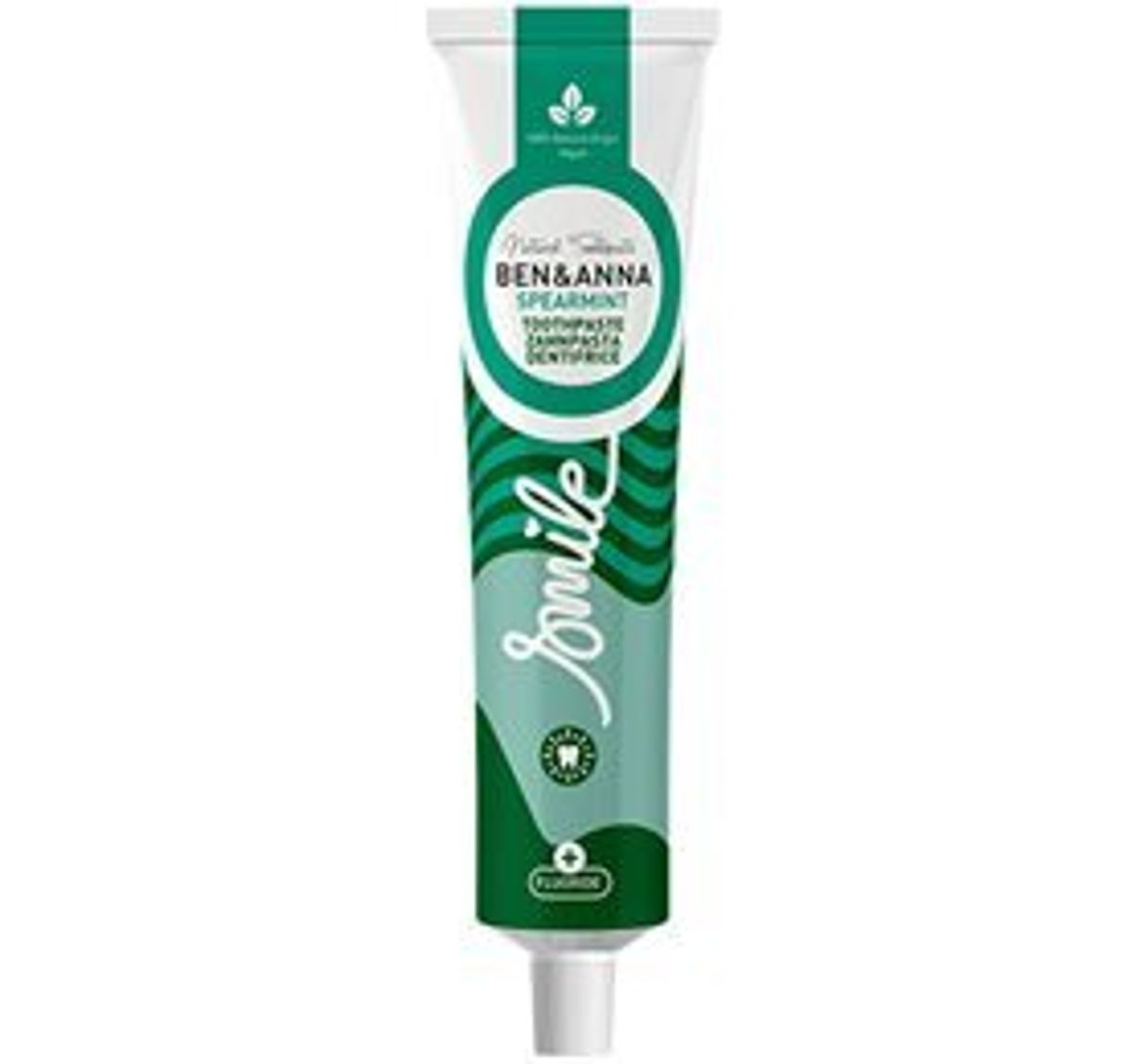 Ben & Anna Toothpaste Spearmint + Fluoride, 75ml.