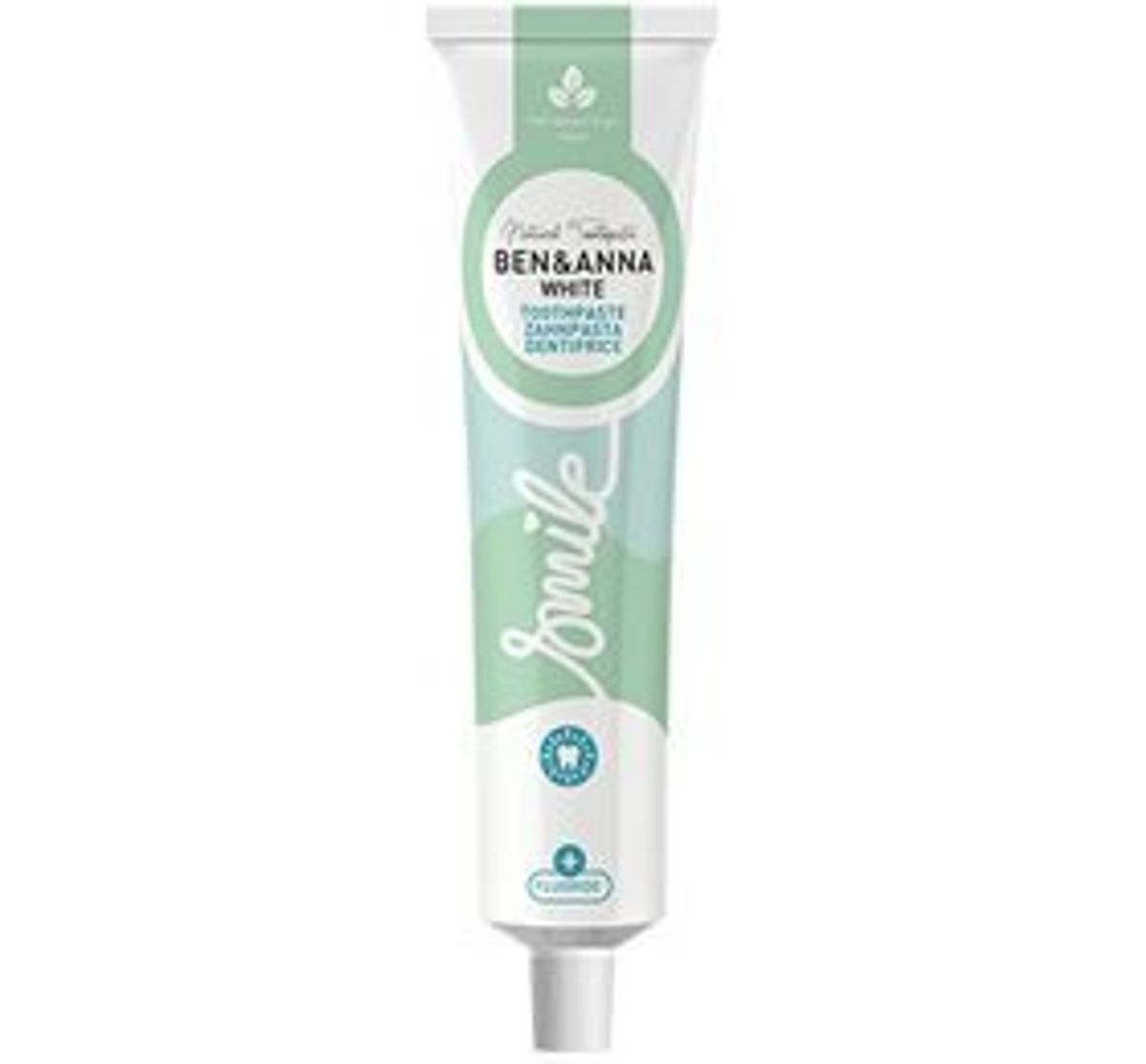 Ben & Anna Toothpaste White + Fluoride, 75ml.