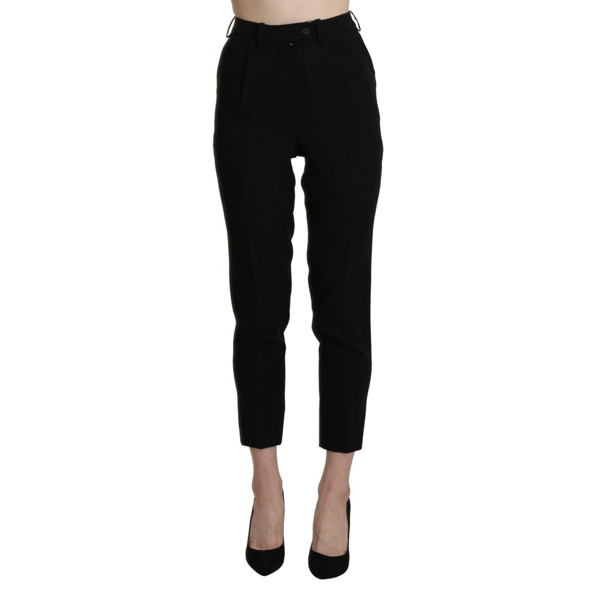 BENCIVENGA Chic High Waist Skinny Cropped Trousers