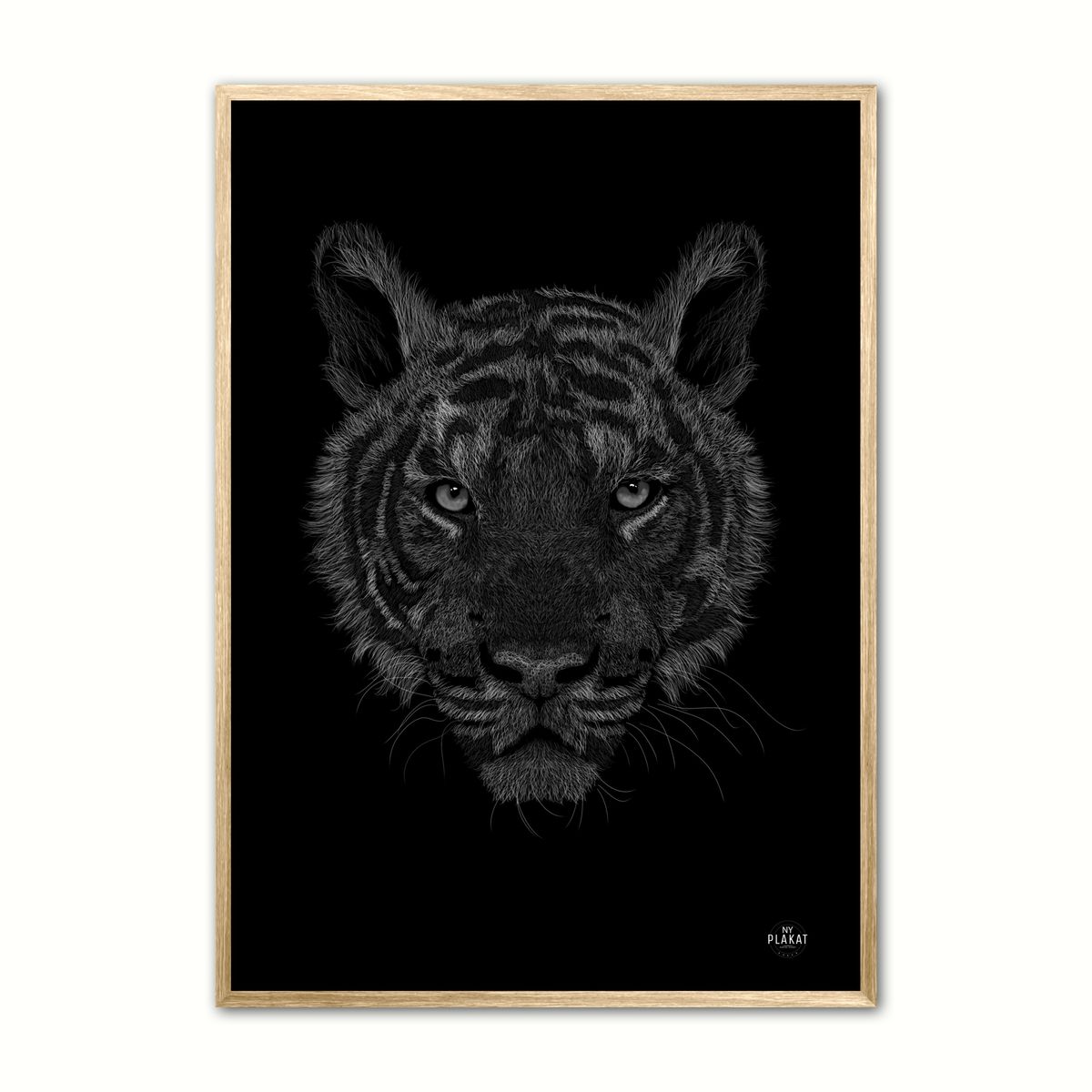 Bengalsk Tiger - Scribble plakat 50 x 70 cm (B2)