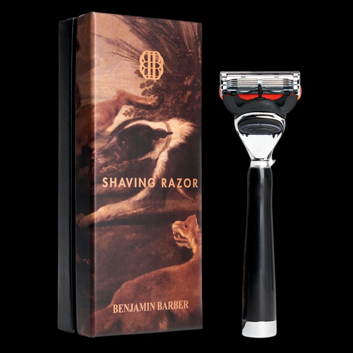 Benjamin Barber Classic Shaving Razor Fusion Ebony (1 stk)