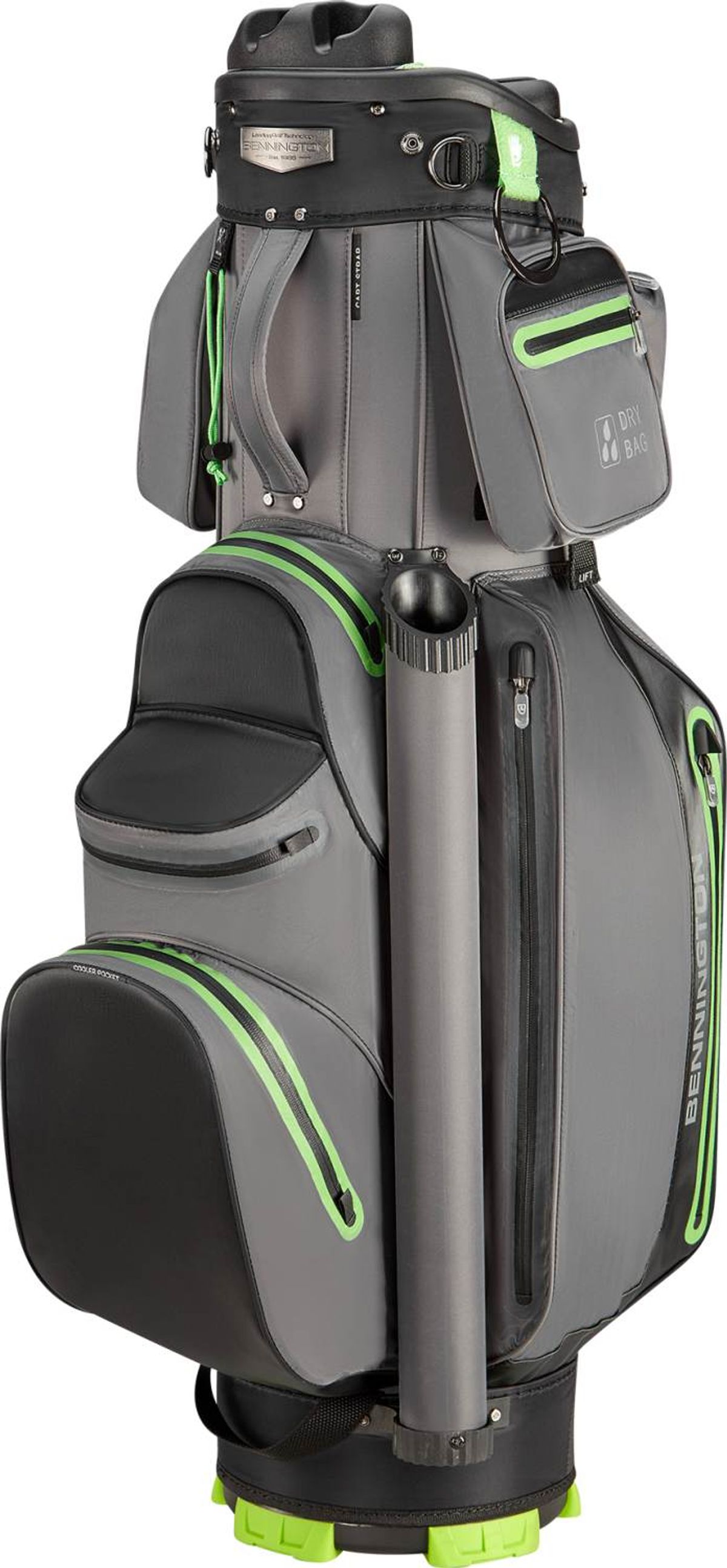 Bennington Select 360 Vandtæt Vognbag - Charcoal/Black/Lime