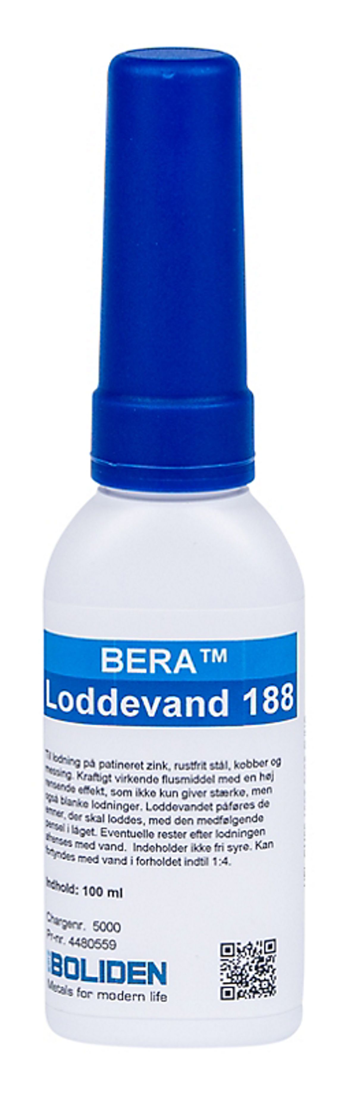 Bera 188 loddevand 100ml klar/let gullig