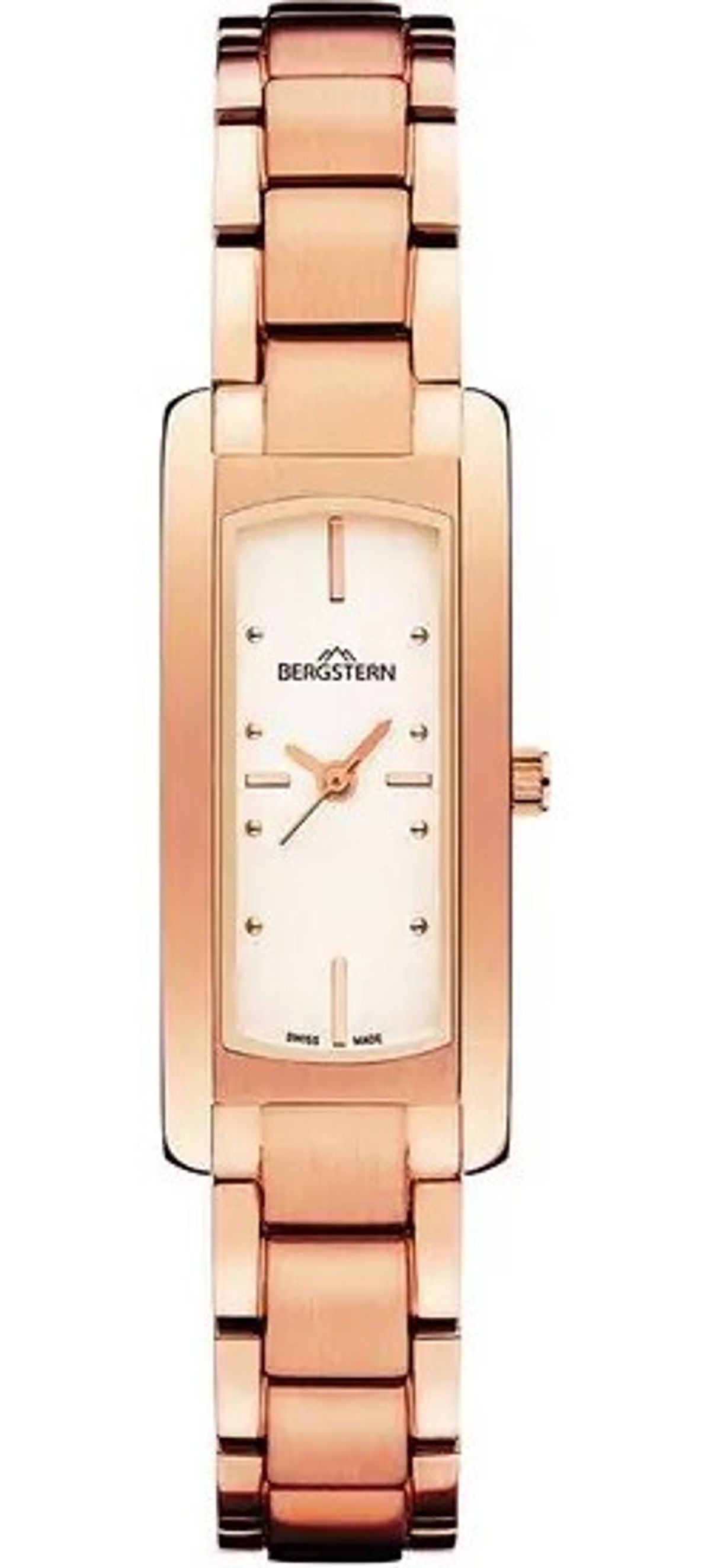 Bergstern - Dameur - B002l009 - Firkantet 17 Mm - Stål - Rosa Guld