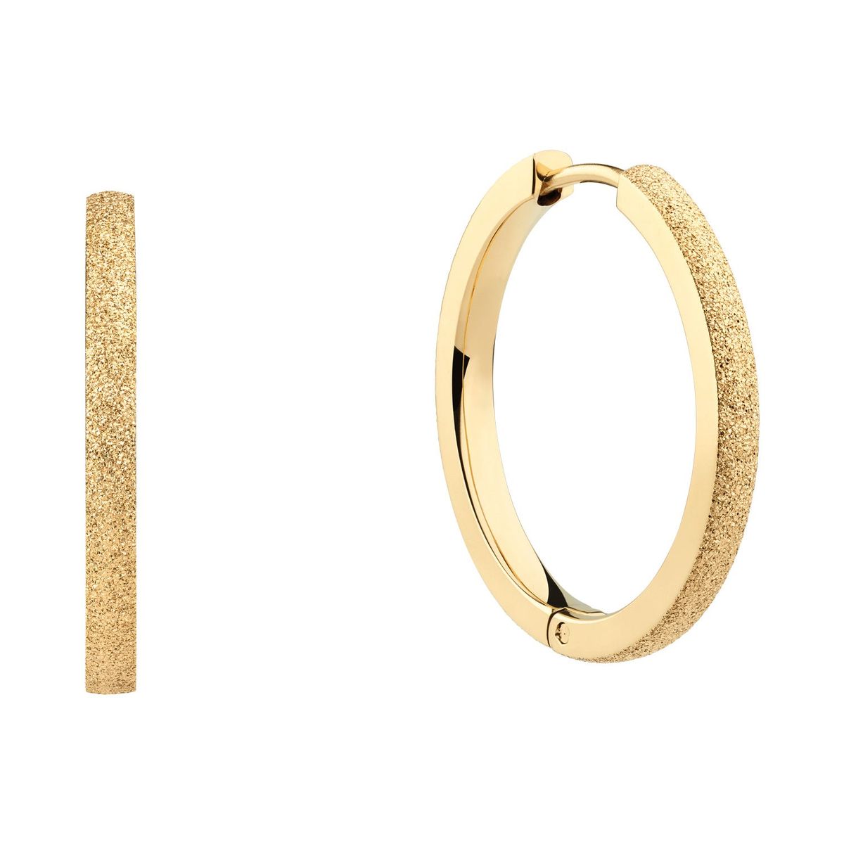 Bering - Arctic Symphony Stardust creoler, 23,4mm Guld PVD