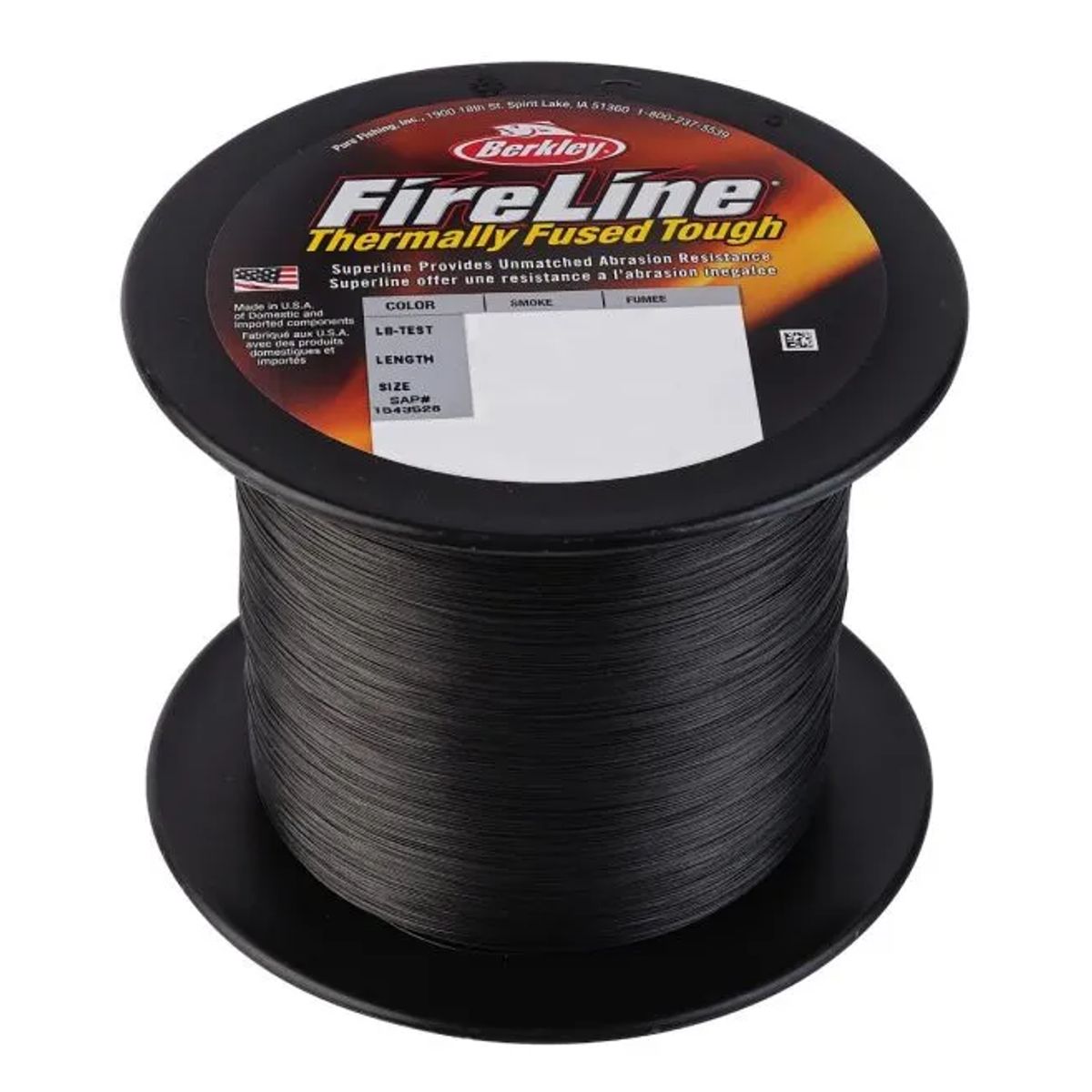 Berkley Fused 8 Smoke Fireline - Påspoling - 0,20mm