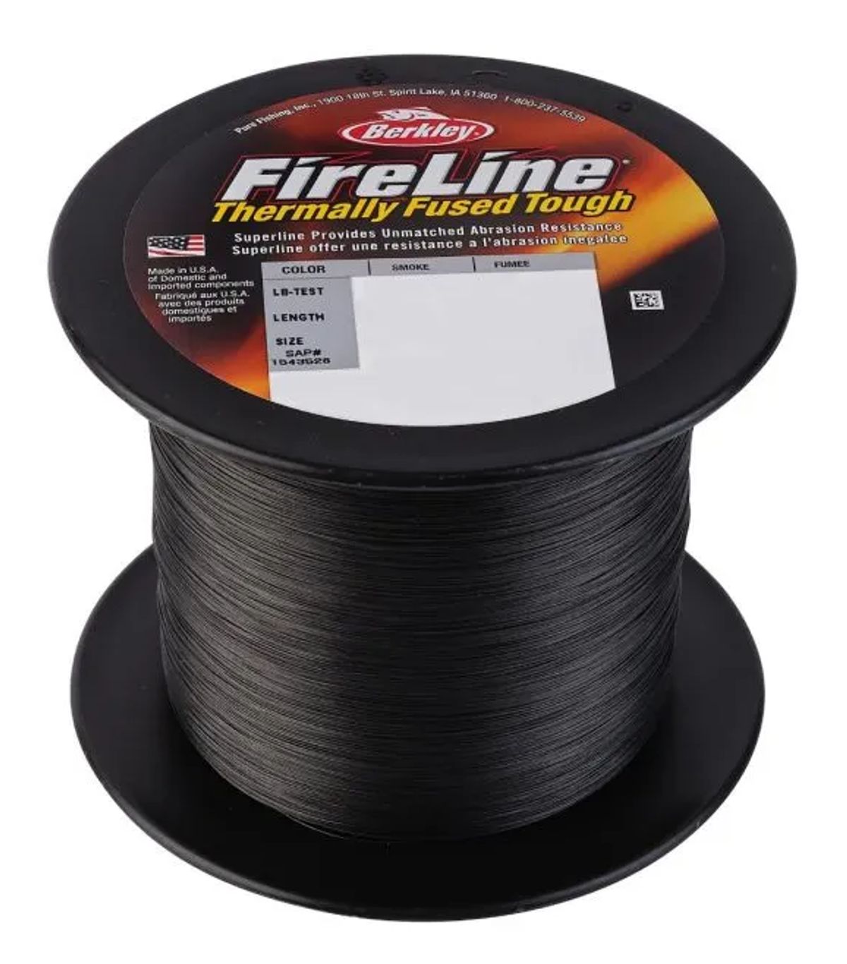 Berkley Fused 8 Smoke Fireline - Påspoling - 0.25mm