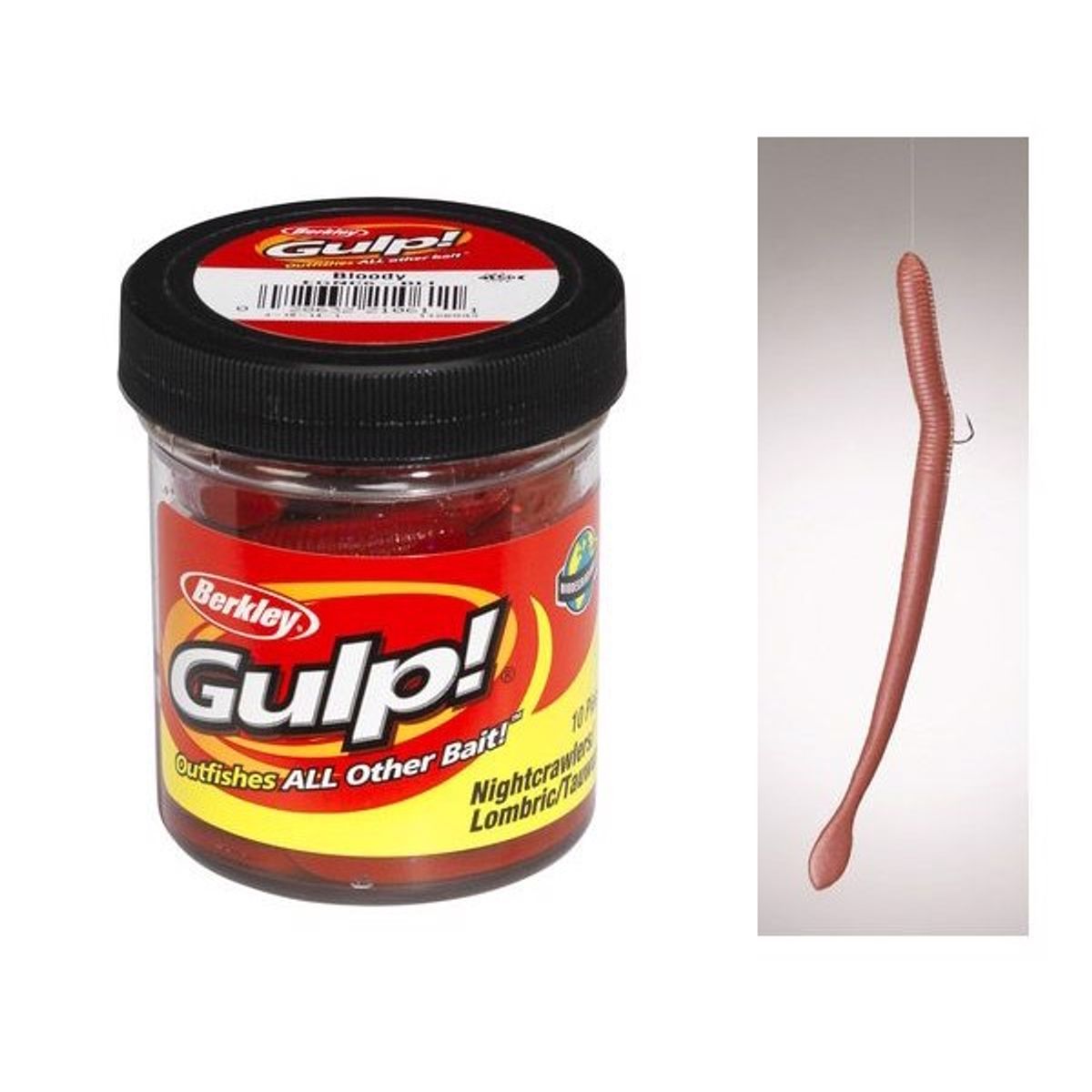 Berkley Gulp regnorm med duft, 15,2 cm-milky Hvid - Gulp / spray