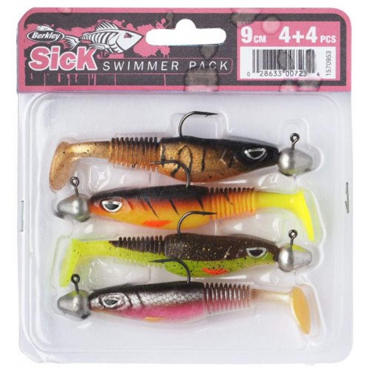 Berkley Sick Swimmer 9cm. 4stk.