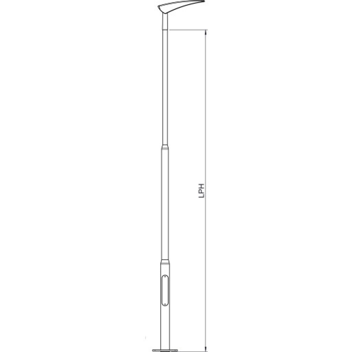 Bertlet Mast LPH 8M Med Fodflange