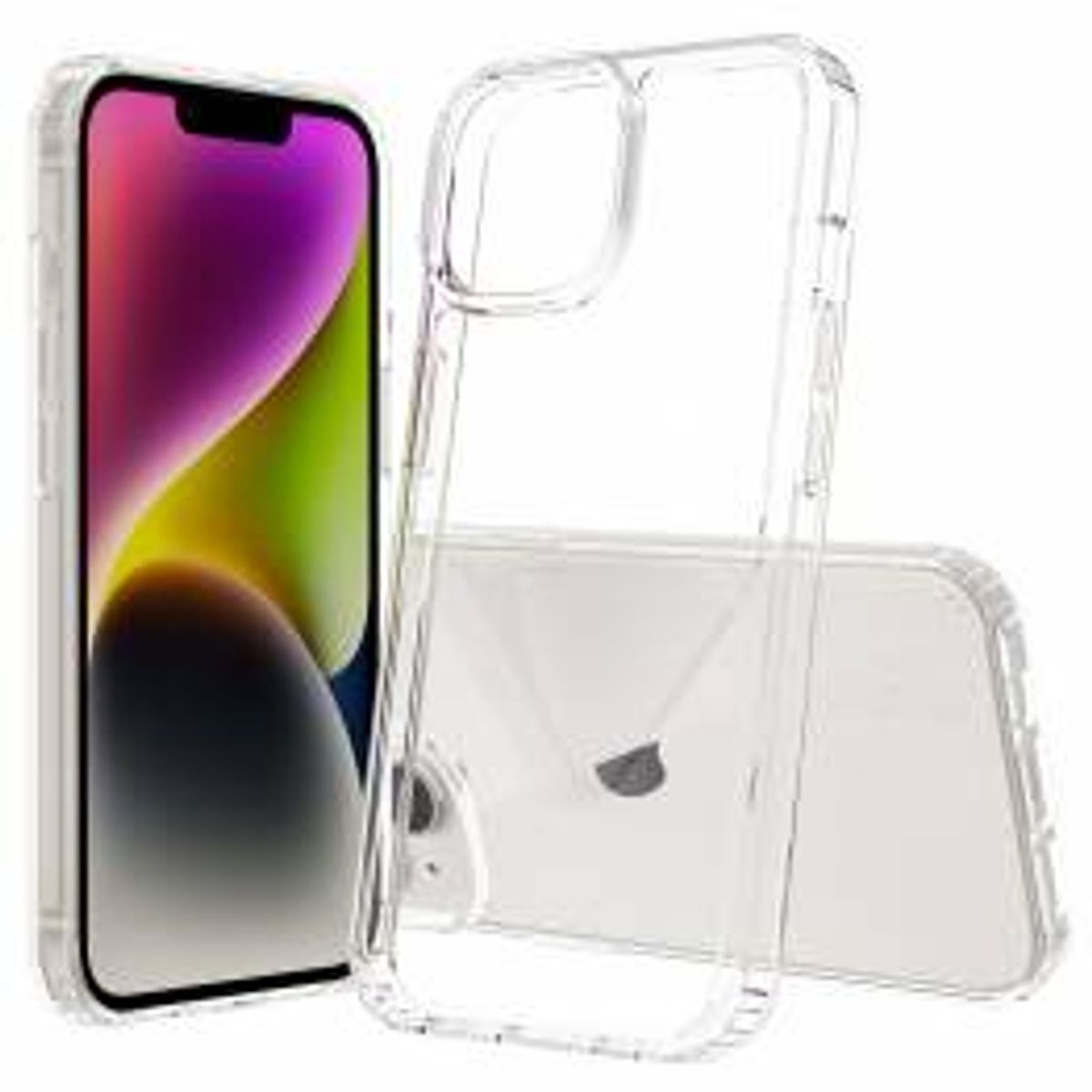 Beskyttende iPhone 15 Plus cover - Gennemsigtig