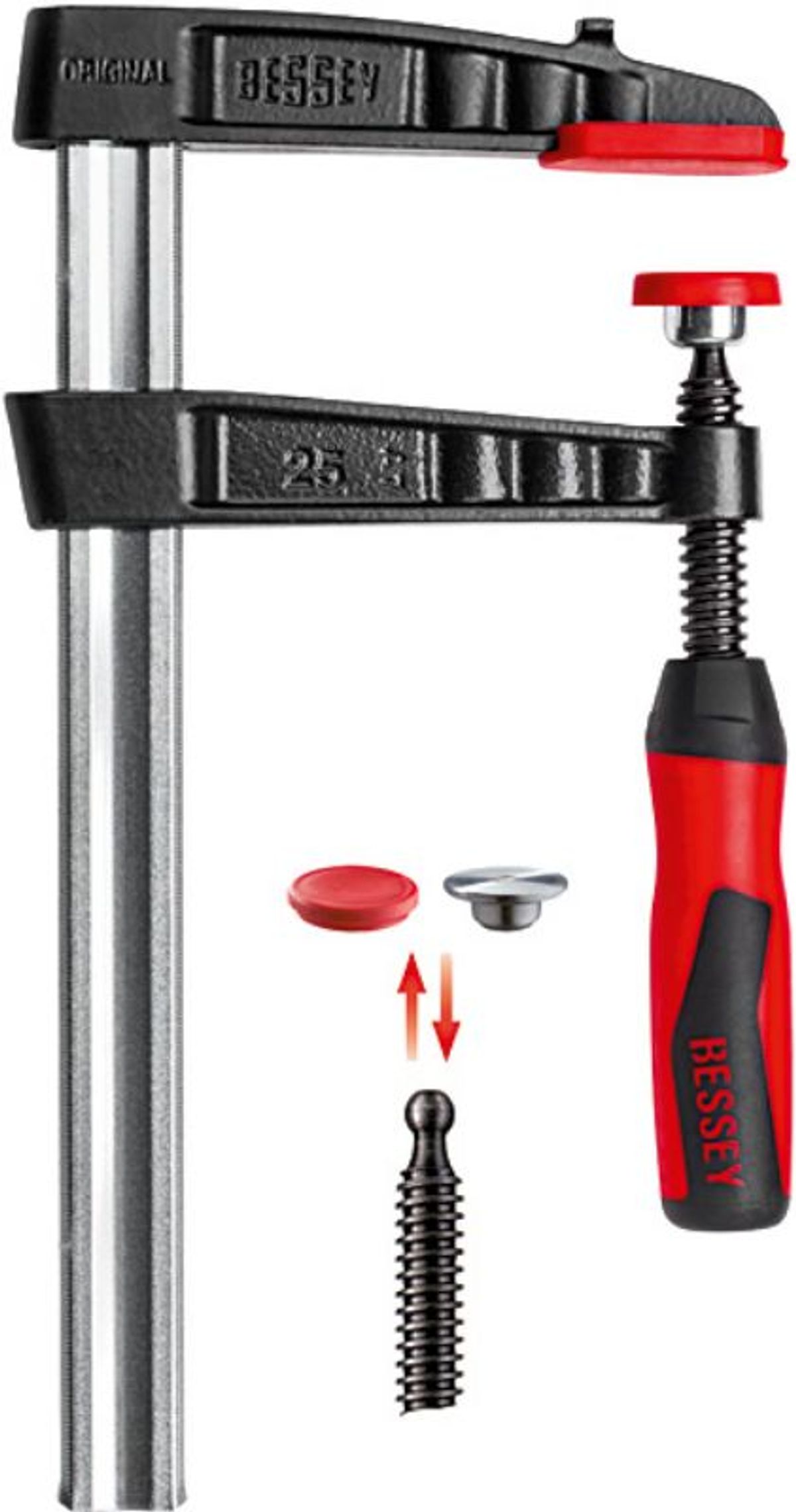 BESSEY Helsmedede stålskruetvinger 30cm