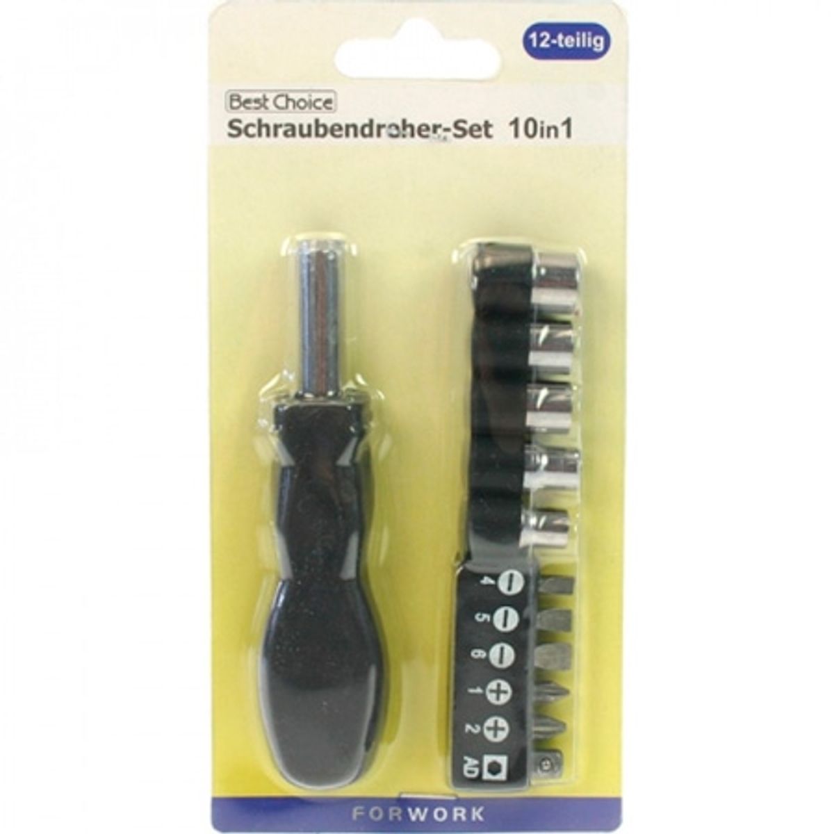 Best Choice Screwdriver + 11 Bit-plugs