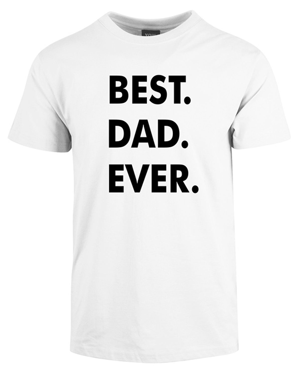 Best dad ever t-shirt - Hvid