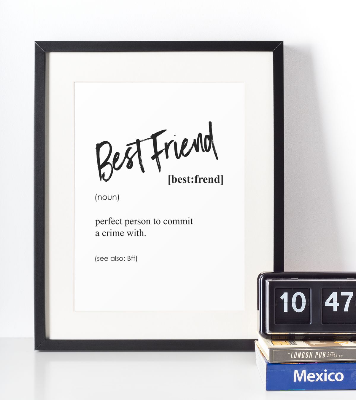 Best friend definition plakat