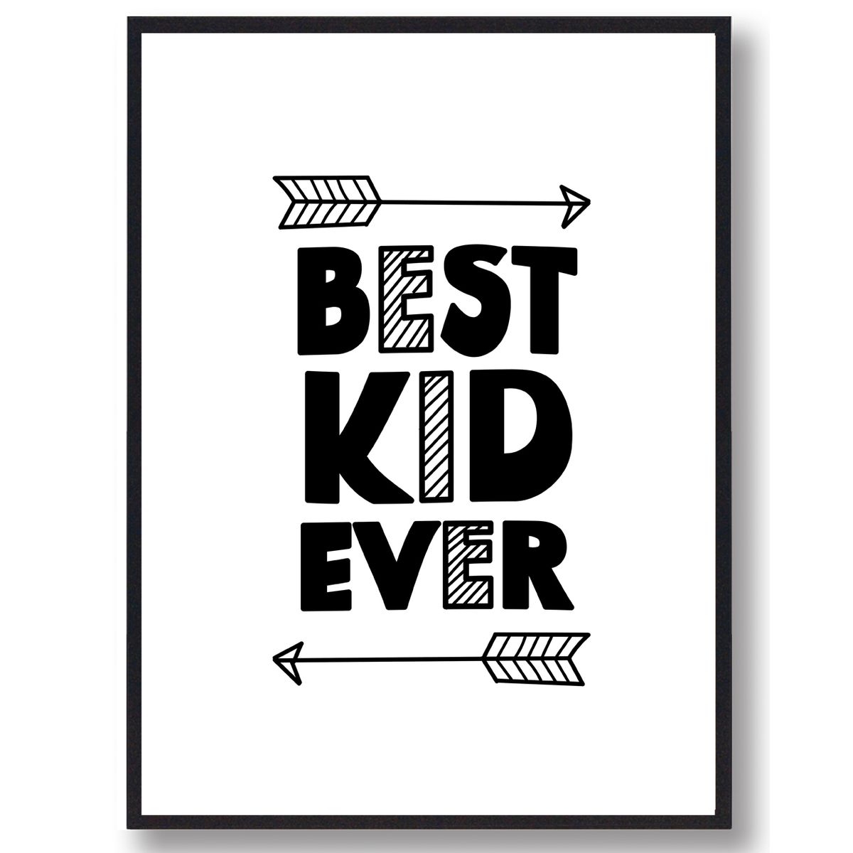 Best kid ever - plakat (Størrelse: L - 50x70cm (B2))