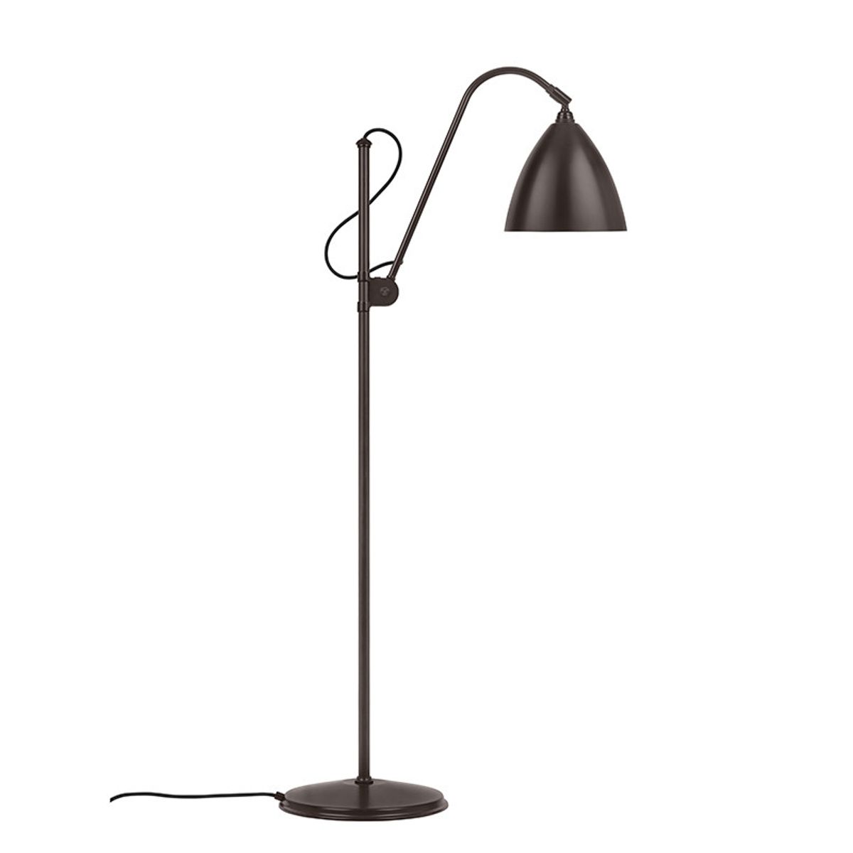 Bestlite BL3M Gulvlampe fra GUBI (Black Brass / Black Brass)