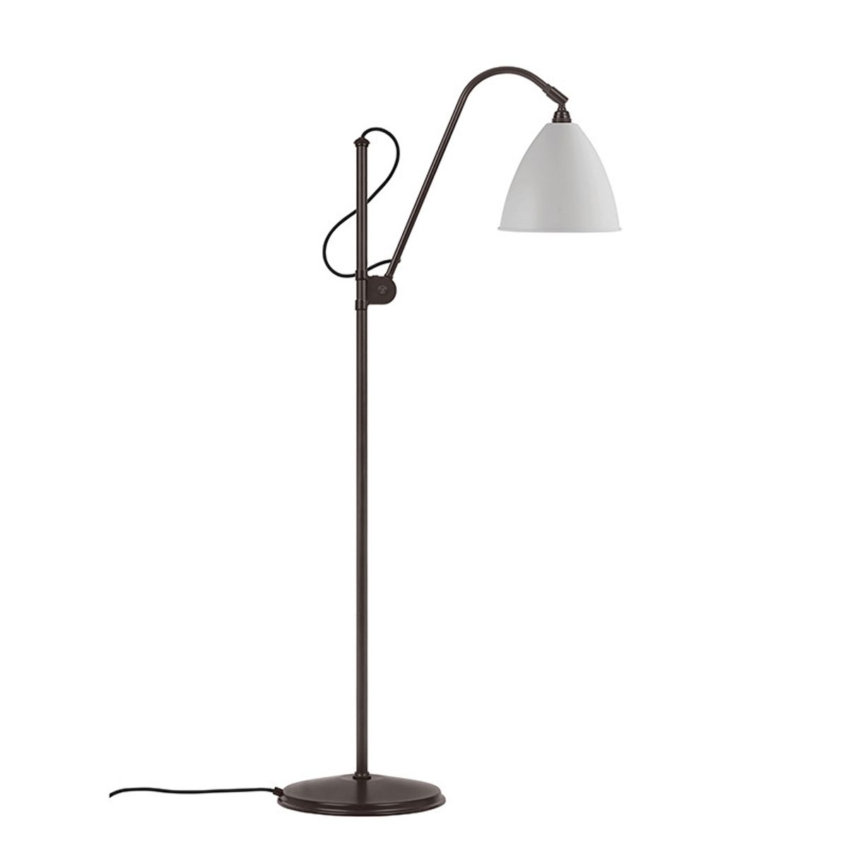 Bestlite BL3M Gulvlampe fra GUBI (Classic White / Black Brass)