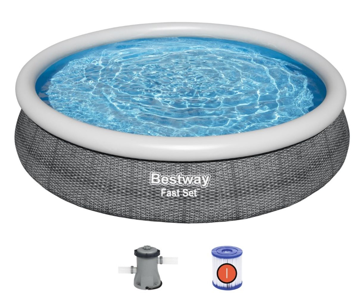 Bestway Fast Set Pool Sæt 366 x 76cm m/Filter Pumpe