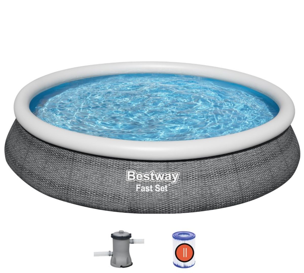 Bestway Fast Set Pool Sæt 457 x 84cm m/filter Pumpe