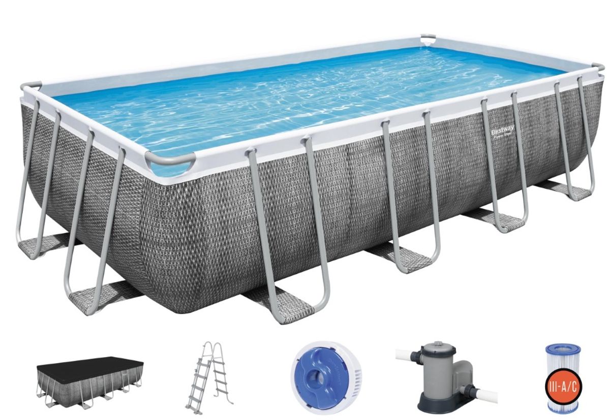 Bestway Power Steel Rektangulær Pool 549 x 274 x 122 cm Special Edition