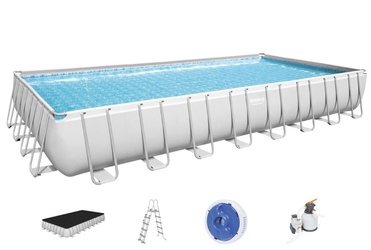 Bestway Power Steel Rektangulær Pool 956 x 488 x 132 cm