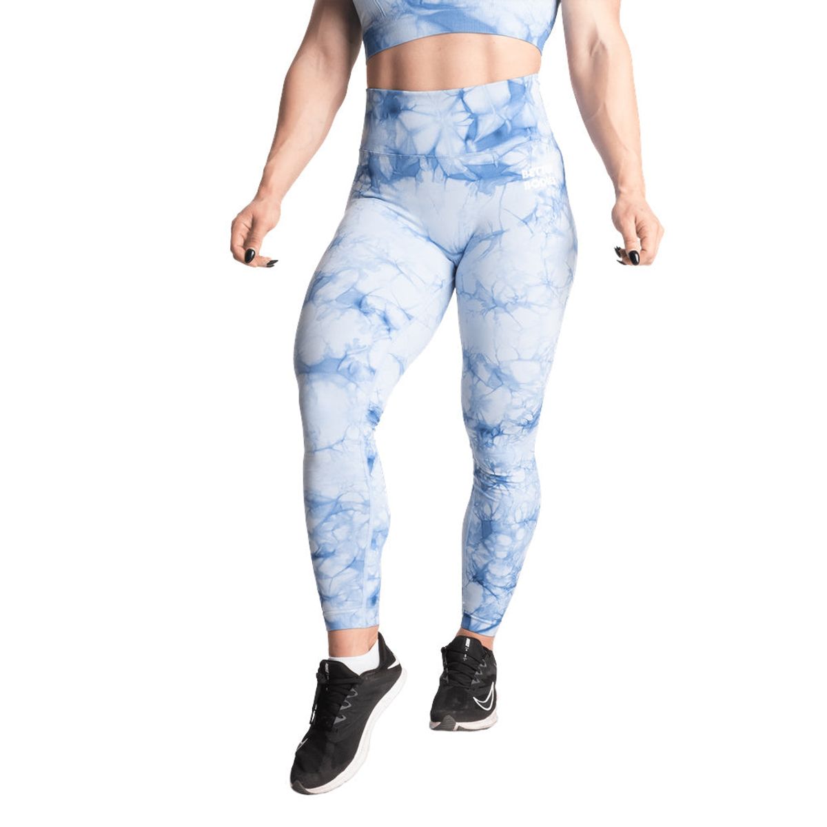 Better Bodies Tie Dye Scrunch Leggings - Blue