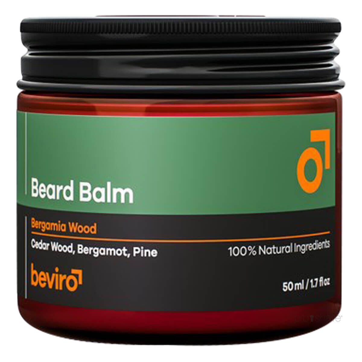 Beviro Beard Balm, Bergamia Wood, 50 ml.