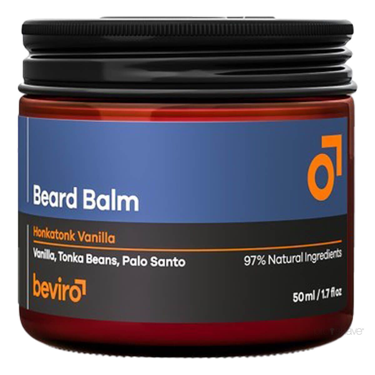 Beviro Beard Balm, Honkatonk Vanilla, 50 ml.