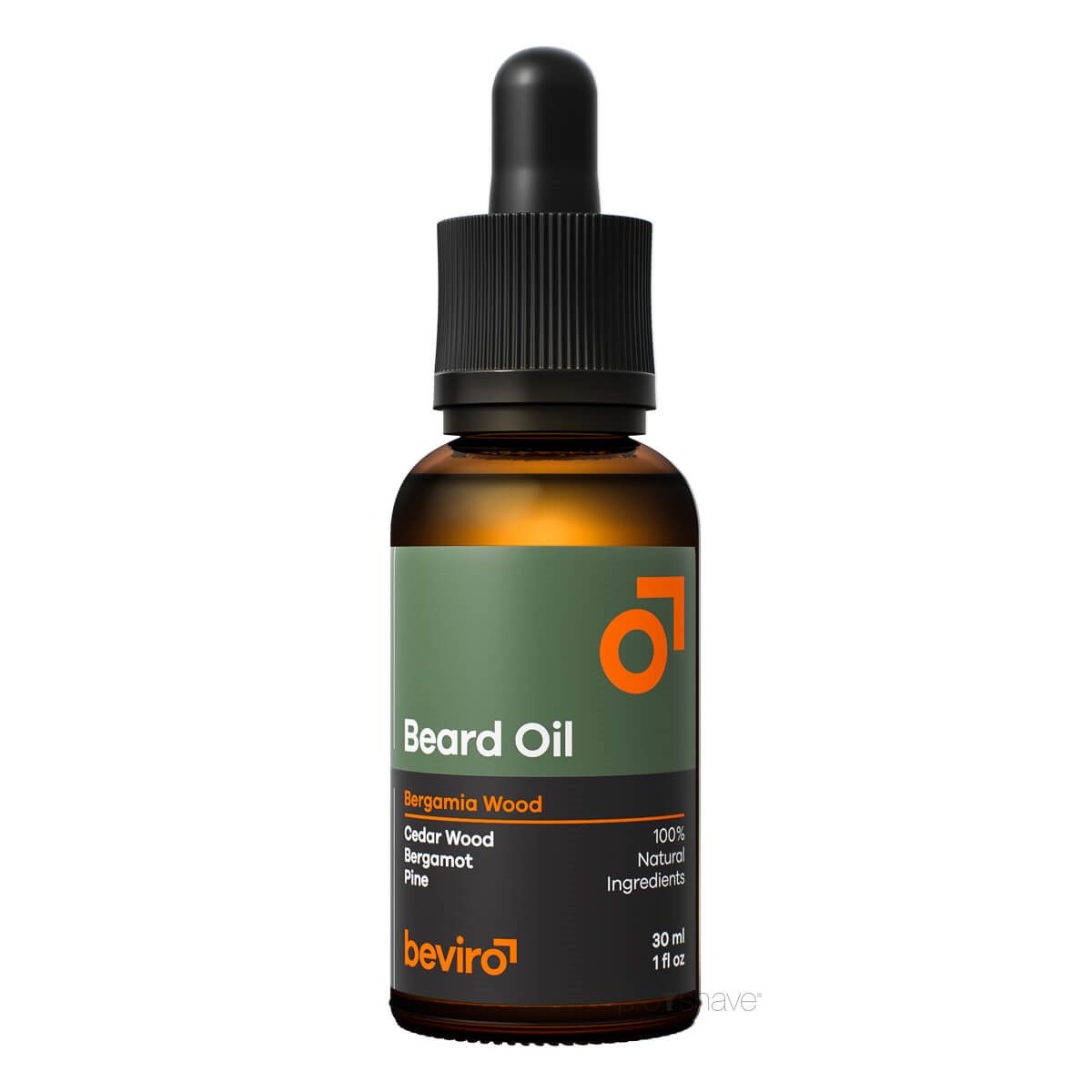 Beviro Beard Oil, Bergamia Wood, 30 ml.