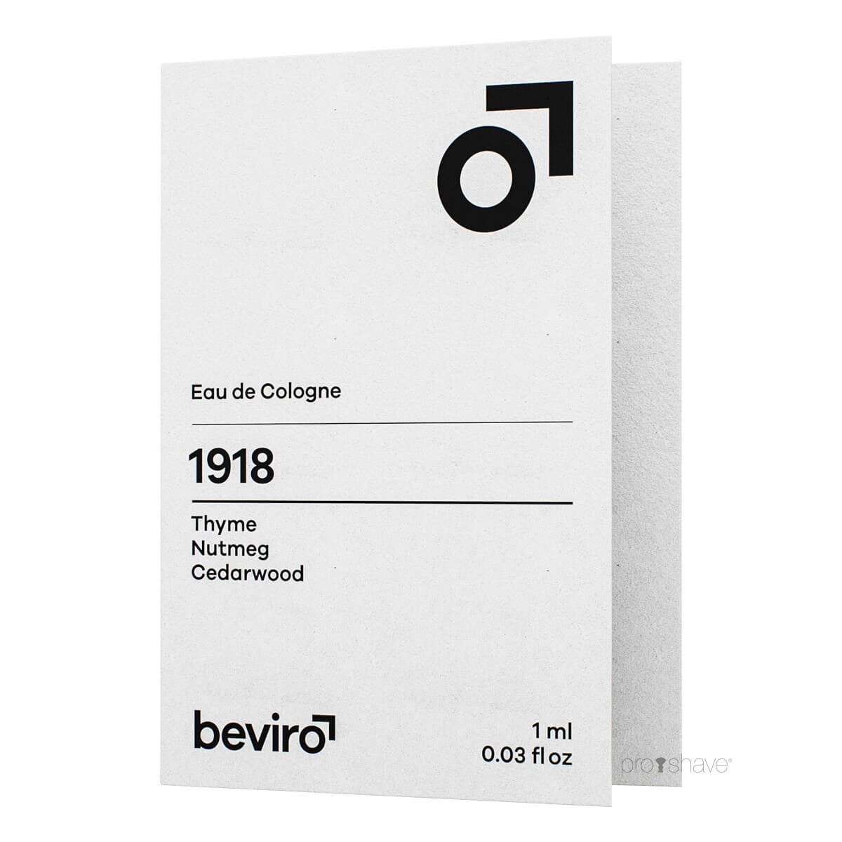 Beviro Cologne, 1918, Sample, 1 ml.